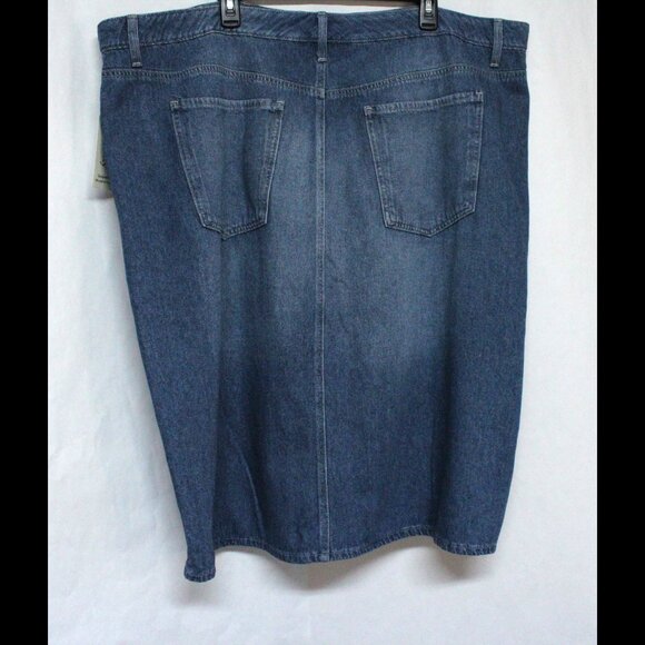 Terra & Sky Blue Denim Midi Skirt NWT - Picture 2 of 11